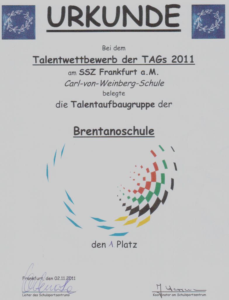 Talentaufbaugruppe 2011